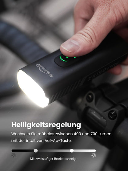 Magicshine ZX150 LED Fahrradlicht 150 Lux StVZO schwarz