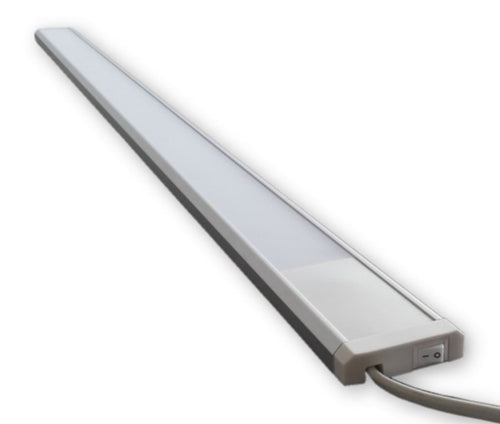 LICHT DISCOUNT LED Lichtleiste S47 90 cm warmweiss mit Schalter, flache Bauweise mit Aluminiumgehäuse