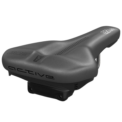SQlab 602 Ergolux Active 2.1 Trekking & City Fahrradsattel - 15 cm Schwarz