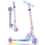 BELEEV V2 Kinder Scooter - Upgrade LED Leuchträder 3-12 J. Robuster Kinder-Tretroller mit leuchtenden LED-Rädern für Spiel und Mobilität.