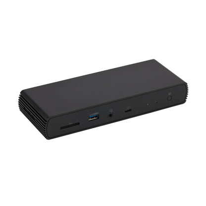 Amazon Basics Thunderbolt 4/USB 4 Pro-Dockingstation – Schwarz. Rechteckig. Erweitert Laptop-Port-Anschlussmöglichkeiten zur Verbindung von Peripheriegeräten.