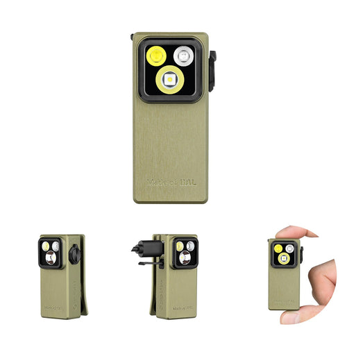 OLIGHT Oclip Ultra Mini LED Clip-Taschenlampe, 530 Lumen, UV-Licht – Gehäuse aus OAL-Aluminiumlegierung mit Clip