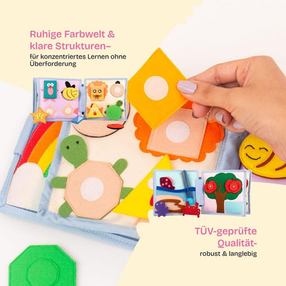 Jolly Designs Mini Quiet Book Sonnenschein Montessori Filzbuch