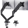 HUANUO Monitorhalterung 2 Monitore, Dual Monitorarm bis 32 Zoll aus Aluminiumlegierung