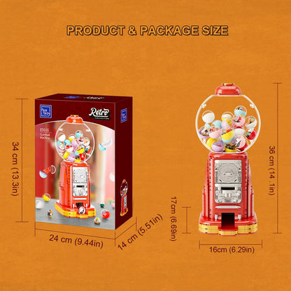 PANTASY Retro Kaugummiautomat Baukasten-Set – Klassik