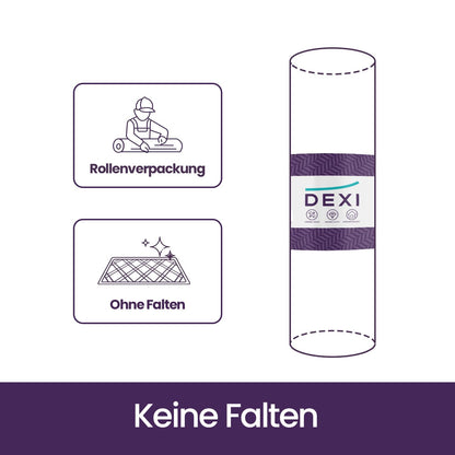 DEXI Fussmatte aussen 60x90 cm, rutschfeste Schmutzfangmatte schwarz