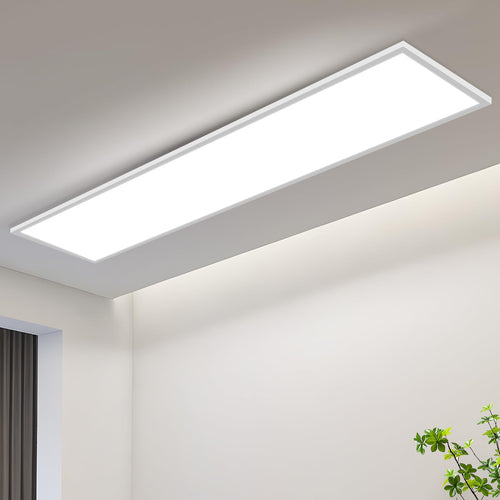 CBJKTX LED Panel 120x30 Deckenleuchte – Dimmbar Fernbedienung 40W, flaches Panel für dimmbare Deckenbeleuchtung per Fernbedienung.