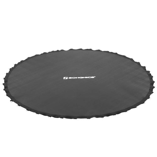 SONGMICS Sprungtuch Ø 263 cm für Ø 305 cm Trampolin, 64 Ösen, rund und schwarz