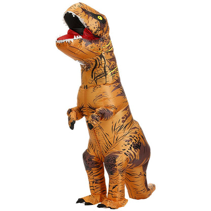 TO.BE.NO.1 Aufblasbares T-Rex Dinosaurier-Kostüm Erwachsene Braun
