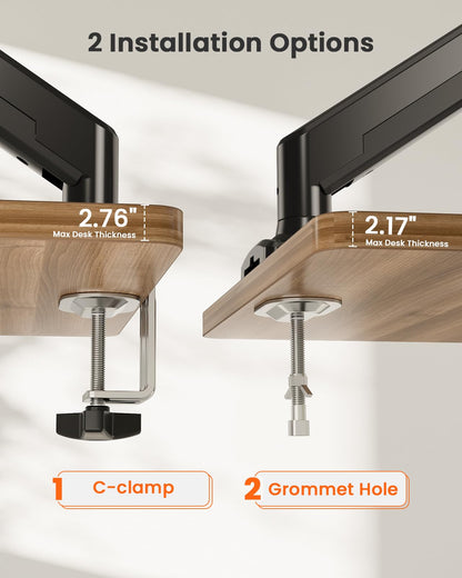 ErGear Monitorhalterung 13-34 Zoll, Monitorarm bis 10 kg, VESA 75/100