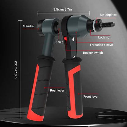 Beaspire Nietmutternzange Ratschen-Set für Einpressmuttern M4-M8