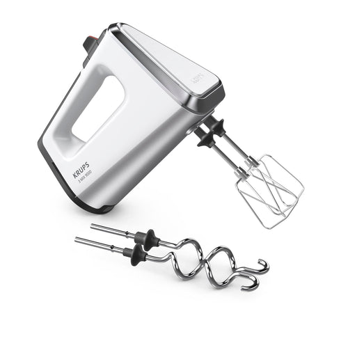 Krups 3Mix 9000 Handrührgerät 750W - Schneeweiß GN9101. Kompaktes Gerät zum Mixen, Kneten und Aufschlagen von Teig, Eischnee und Sahne.