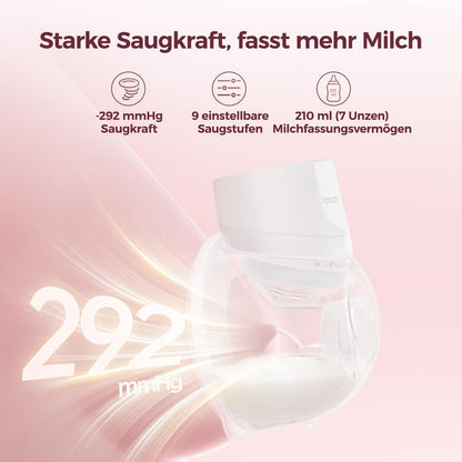 Momcozy S12 Pro elektrische Milchpumpe, freihändig, 2er-Set, Weiss