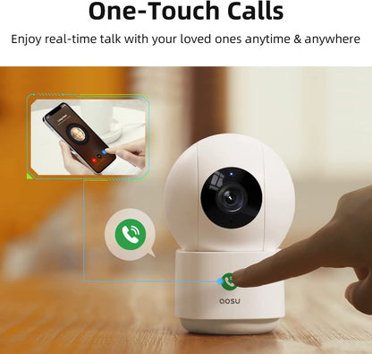aosu 4MP Innen WLAN Überwachungskamera Homekit - 2er Set