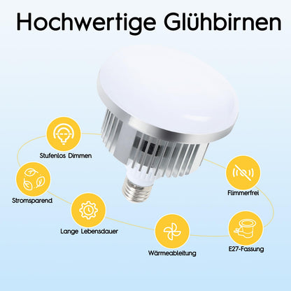 FGen Softbox Set 40x40 cm mit 85W LED und 150 cm Stativ