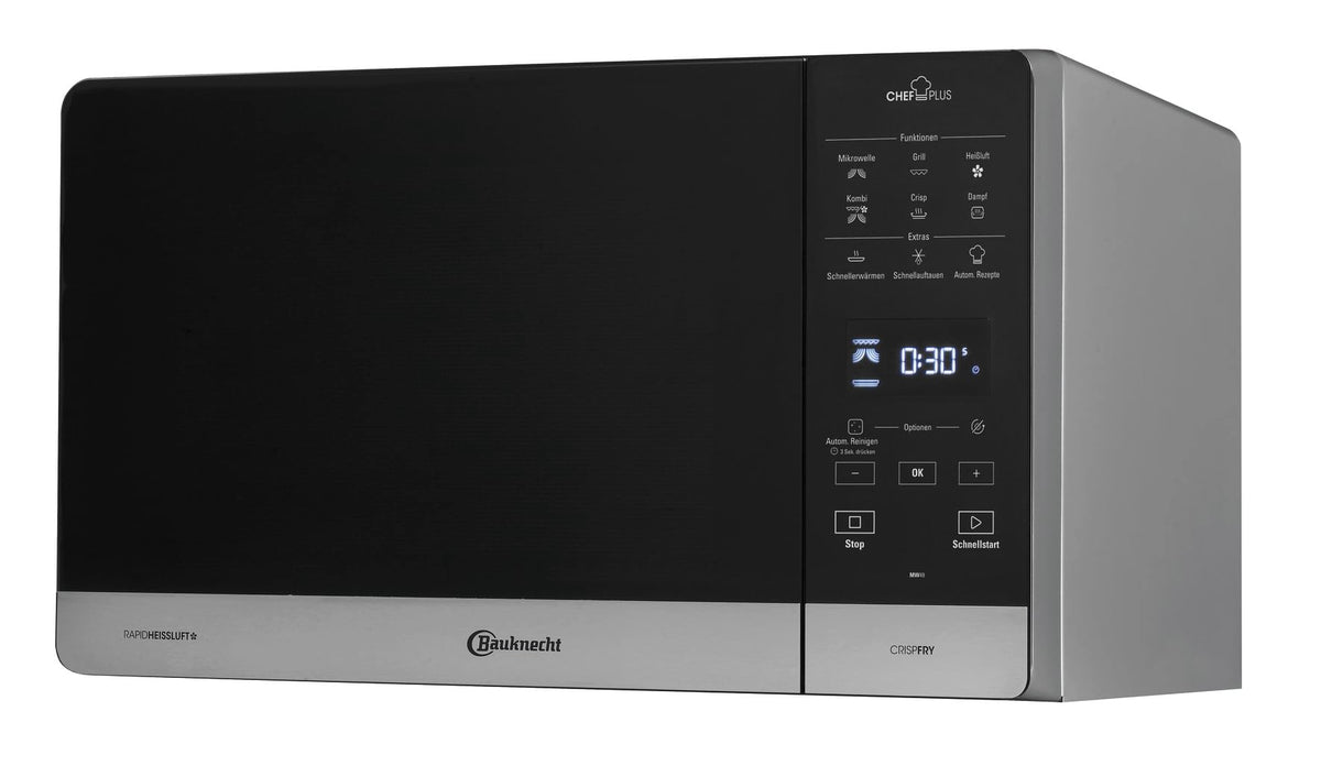 Bauknecht MWA 49 SL Mikrowellen-Backofen mit Dampfgarfunktion, 25 l, Glasdrehteller 28 cm