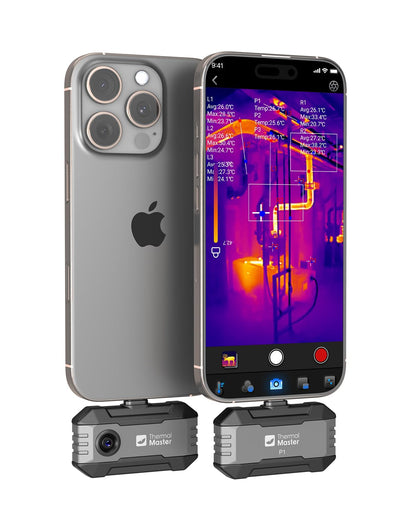 Thermal Master P1 Wärmebildkamera für iPhone und Android 320x240, Infrarotkamera für Smartphone-Inspektionen