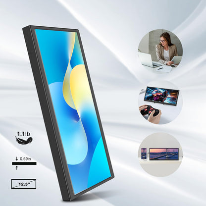 12,3 Zoll Tragbarer Stretched Monitor Touch – USB-C/HDMI IPS