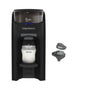 Baby Brezza Formula Pro Advanced Milchzubereiter - Schwarz. Kompaktes, schwarzes Gerät mit Wassertank, Pulverbehälter und Spender. Automatische Zubereitung von Babymilch.