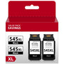 Economink 545XL Druckerpatronen Schwarz für Canon PG-545, 2er-Pack – zwei schwarze Tintenpatronen