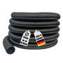 AquaOne Teichschlauch 25 mm (1") 30 m Spiralschlauch schwarz, flexibler Schlauch für Teichpumpe und Bachlauf
