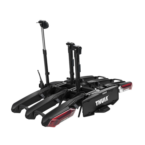 Thule Epos Fahrradträger Anhängerkupplung 3 Fahrräder Schwarz. Robuster, schwarzer Träger. Befestigt 3 Fahrräder sicher an der Anhängerkupplung.