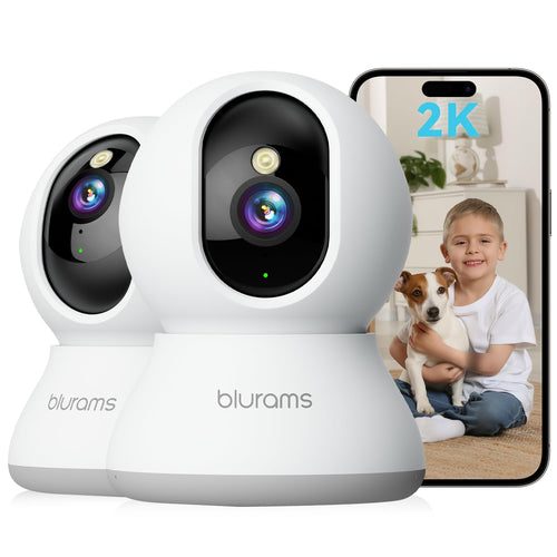 blurams A31 2K WLAN Überwachungskamera innen, 360°, 2er-Set, schwenk- und neigbar