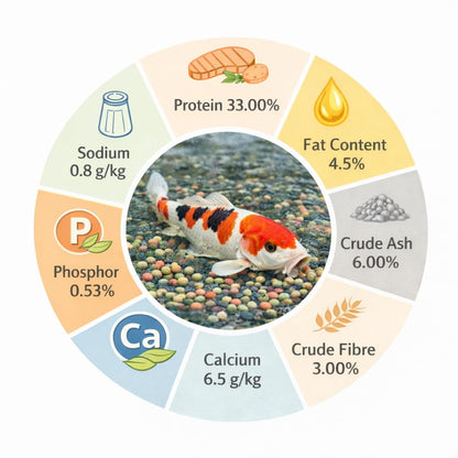 Koi Herdecke Fischfutter Mix 15 kg – schwimmende Pellets 3 mm für Koi