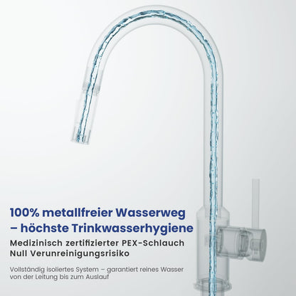 CECIPA SOFETIY SERIE Küchenarmatur Matt Schwarz Ausziehbar Hochdruck