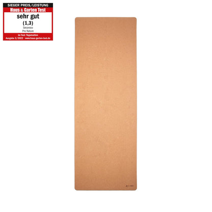 Premium Yogamatte Pro Kork Testsieger - extra gross 200x66 cm
