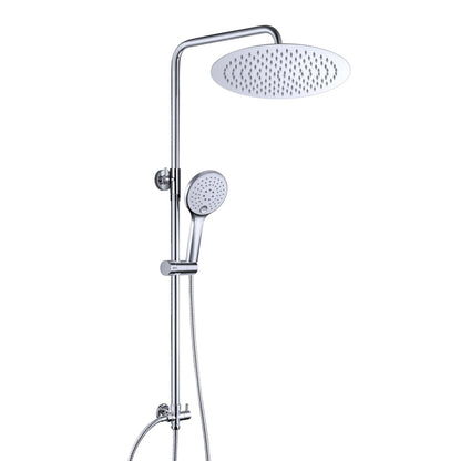 JOHO Duschsystem Regendusche - Edelstahl Rund D25cm. Rundes Edelstahl-Duschsystem. Liefert breiten Duschstrahl für Ganzkörperdusche.