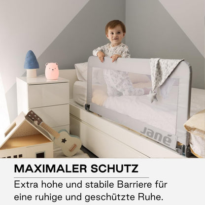 Jané Bed Rails Basic Kinderbettgitter 140 cm, klappbar, Grau