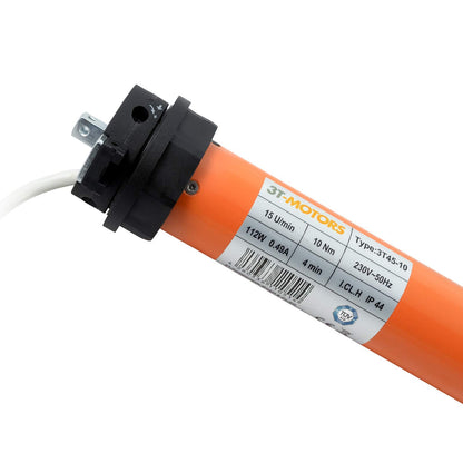 3T-MOTORS Rollladenmotor Komplettset 10 Nm SW60 für Rollladen bis 150 cm