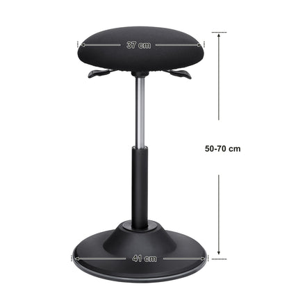 SONGMICS höhenverstellbarer Bürohocker ergonomisch drehbar - OSC01BK