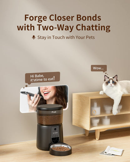 PUPPY KITTY Automatischer Futterspender Katze - WiFi Kamera 1080P