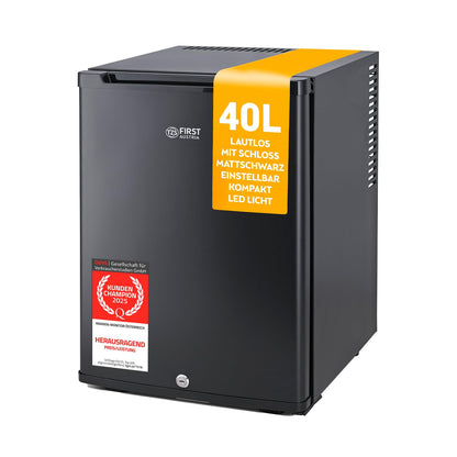 TZS First Austria FA-5172 Mini-Kühlschrank 40 l, lautlos, schwarz