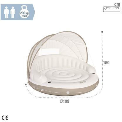 Intex Canopy Island aufblasbare Liegeinsel mit Sonnendach