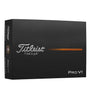 Titleist Pro V1 Golfbälle – 12er Pack weiss Spielnummern #1-4: Sphärische, weisse Golfbälle für optimale Distanz und Kontrolle im Golfspiel.