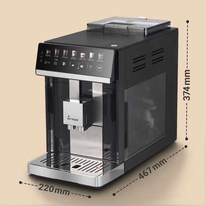 KKT KOLBE One Kaffeevollautomat mit Mahlwerk, Milchbehälter, 15 Bar