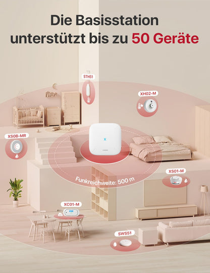 X-Sense Rauchmelder XS01-M, smarter WLAN-Funkrauchmelder, 6er-Set