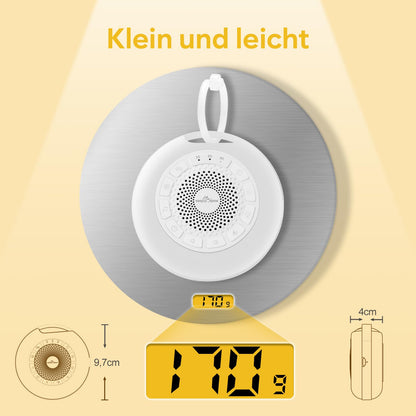Easy@Home White Noise Machine, tragbare Einschlafhilfe mit Nachtlicht