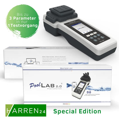 harren24 Poollab 2.0 SE Photometer – Pooltester m. 170 Tabletten