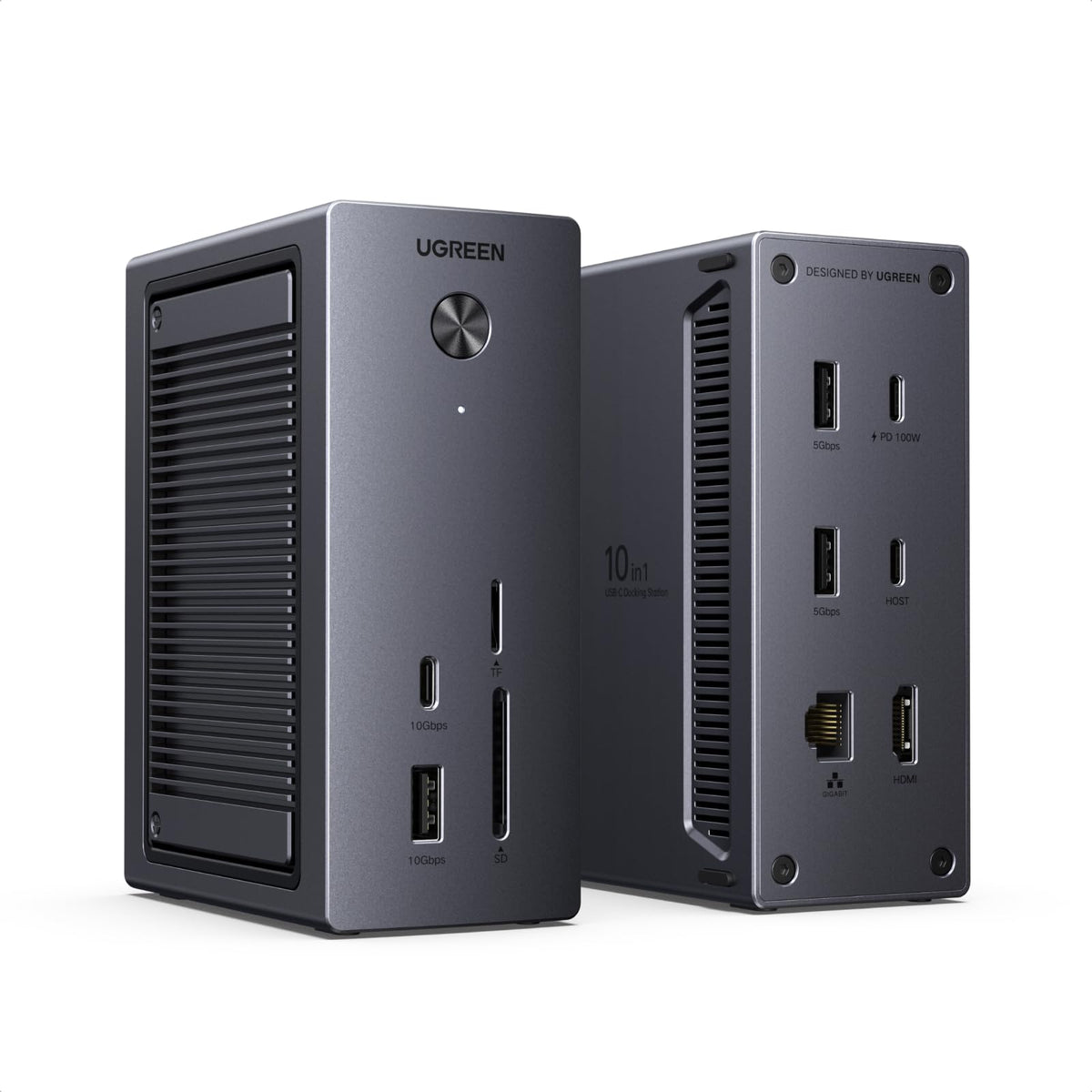 UGREEN Revodok Pro Docking Station mit M.2 NVMe Gehäuse, USB-C Hub mit HDMI-, USB- und SD-Anschlüssen