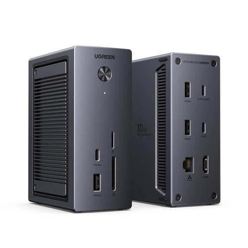 UGREEN Revodok Pro Docking Station mit M.2 NVMe Gehäuse, USB-C Hub mit HDMI-, USB- und SD-Anschlüssen