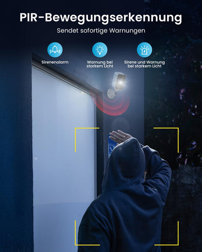 ieGeek 2K Überwachungskamera Aussen Akku WLAN mit Magnethalterung