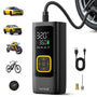 Lamicall Elektrische Luftpumpe Akku, 150 PSI Mini Kompressor mit LED-Display und LED-Leuchte