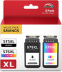 colorfly PG-575XL CL-576XL Druckerpatronen 2er-Pack für Canon PIXMA, schwarze und farbige Patrone