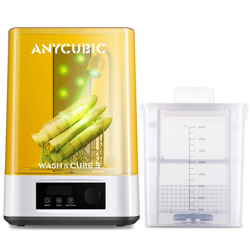 ANYCUBIC Wash & Cure 3 Resin 3D Drucker Wasch- & Härtegerät, graues Gerät. Reinigt & UV-härtet Harzmodelle.