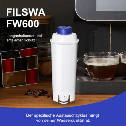 Filswa Wasserfilter für DeLonghi Kaffeevollautomaten, 12 Stück