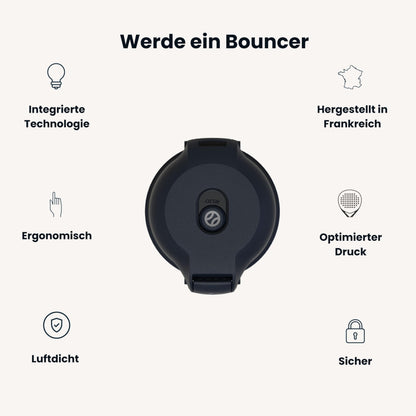 Bounce Tube Druckbehälter für Padel- und Tennisbälle mit Pumpe